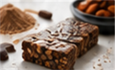 Barra de proteína con chocolate y frutos secos